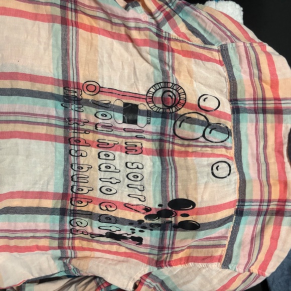 Custom button down bubbles top - Picture 5 of 6